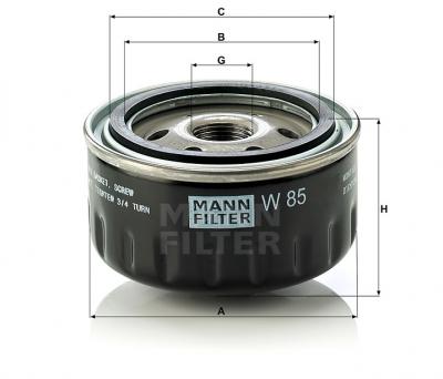 Масляный фильтр MANN-FILTER W85