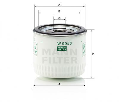 Масляный фильтр MANN-FILTER W9050