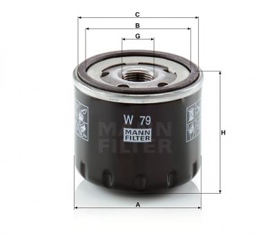 Масляный фильтр MANN-FILTER W79