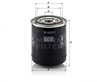 Масляный фильтр MANN-FILTER W930/11