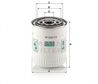 Масляный фильтр MANN-FILTER W930/13